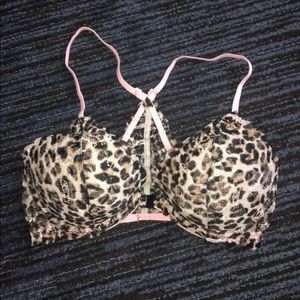 Victoria’s Secret Pink Cheetah Date PushUp Bra 32D